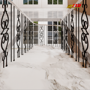 Barandilla de escalera de hierro para interiores que mejora el interior de su hogar con elegancia de durabilidad y diseño de hierro forjado hecho a mano de primera calidad - Product Image 4