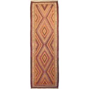 พรมกัซวินเปอร์เซียแบบเดียวกันที่หายาก ขนาด 12'0 x 3'9 - Product Image 1