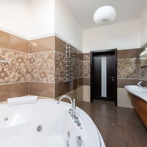 High End <b>Bathroom</b> Vanity Wood and Marble Design Custom Veneer Vanity <b>Cabinet</b> with Round <b>Mirror</b> Option - Product Image 2