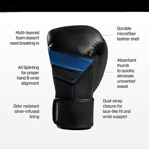 Gants de boxe en cuir personnalisés Mma pour l'entraînement et la victoire, vente en gros - Product Image 5