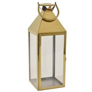 Lanterne en laiton vintage avec finition antique rustique parfaite pour les cafés, les restaurants ou les espaces à thème d'inspiration traditionnelle - Product Image 6