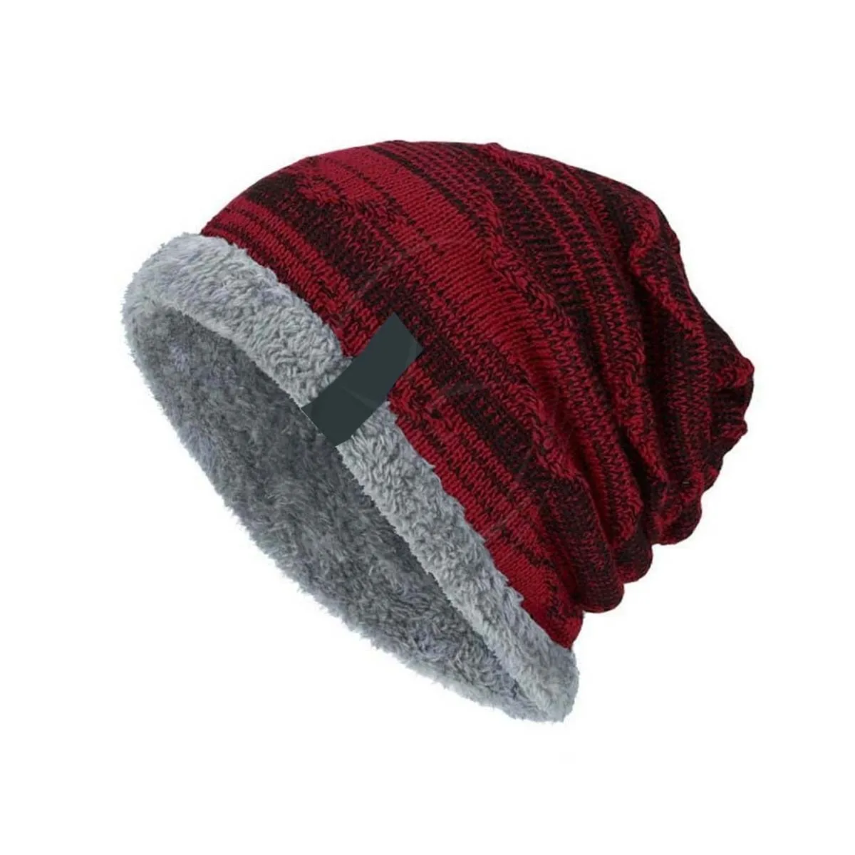 Topi rajut lembut, topi Beanie Skullies katun Fashion musim dingin