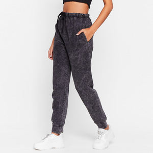 Pantalones Deportivos para Mujer, Estilo Acid Wash, con Encaje, Frente Plano, Logotipo Personalizado, Tela de Felpa, Ecológicos, Impermeables y Transpirables, Gran Venta 2025 - Product Image 4