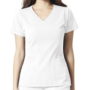 2024 Elastic Comfortable Custom Logo Polyester Hot Sale Doctor Uniforms Medical Clinic <b>Nursing</b> <b>Scrubs</b> Tops - Product Image 6