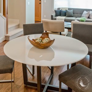 Verre extra clair de 4 mm, peint à l'arrière, blanc, pour portes d'armoires, de placards, de salles de bain et de cuisines, résistant au feu - Product Image 6