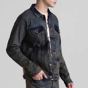 Chaqueta vaquera de buena calidad de fabricante de Pakistán para hombre, chaqueta vaquera de algodón hecha en línea que vende piezas frescas para hombre - Product Image 2