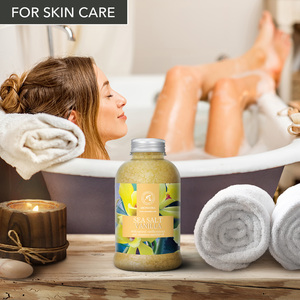 Aromatika Sal Marina Natural de Vainilla 600g en Forma de Cristal para Baño Corporal y Relajación Profunda, Envase en Frasco de Plástico - Product Image 4