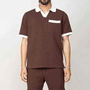 ชุดเซ็ตเสื้อยืดแขนสั้นและกางเกงขาสั้นลำลองผู้ชายแบบใหม่ ขายส่ง ชุดระบายอากาศ แบรนด์เสื้อผ้าผู้ชาย ชุด 2 ชิ้น ชุดผ้าฝ้าย - Product Image 3