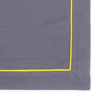 Mantel de algodón 100% tejido con patrón sólido azul 210 GSM tamaños personalizados disponibles fiesta de boda hecho en India YA FABRIC - Product Image 2