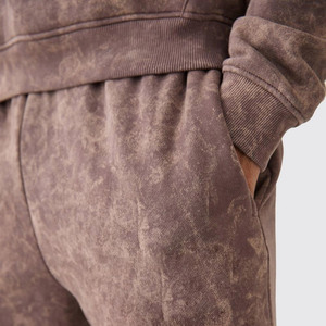 Survêtements pour hommes en molleton 100% coton, légers, de haute qualité, effet vieilli, séchage rapide, décontractés, pour l'hiver, motif uni, respirants - Product Image 6