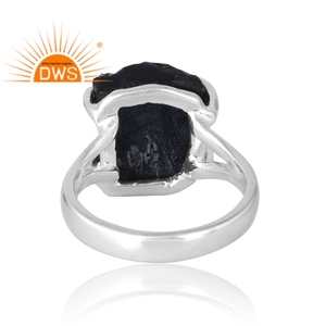 Latest Selling 925 Sterling Silver Natural Black <b>Obsidian</b> Gemstone Ring Custom <b>Jewelry</b> For Women Gift For Her - Product Image 2