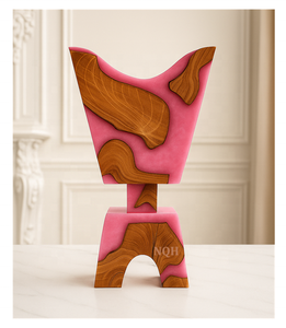 Brûleur à Bakhoor en bois et résine époxy artisanal de luxe, porte-encens arabe moderne, décoration d'intérieur, parfum Oud Bakhoor aromatique - Product Image 3