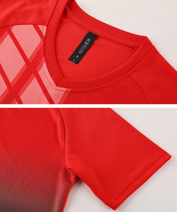 Uniformes de fútbol al por mayor Kits de fútbol de equipo personalizados a granel Poliéster Secado rápido Transpirable Impresión por sublimación Camisetas en blanco - Product Image 4