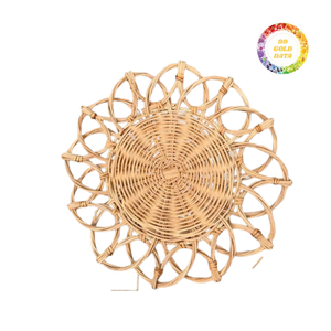 Durable Vietnamese Rattan Mat Handwoven Decorative <b>Charger</b> for <b>Plates</b> - Product Image 6