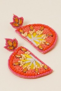 Clásico Unisex Sombrero Chili Pepper Huggie Pendientes con perla Diamante para bodas Aniversario Fiestas Número Forma/Patrón - Product Image 4