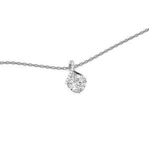 สร้อยคอเงินแท้ทรงกลมประดับเพชรซิร์คอนจาก Jeulia - Product Image 3