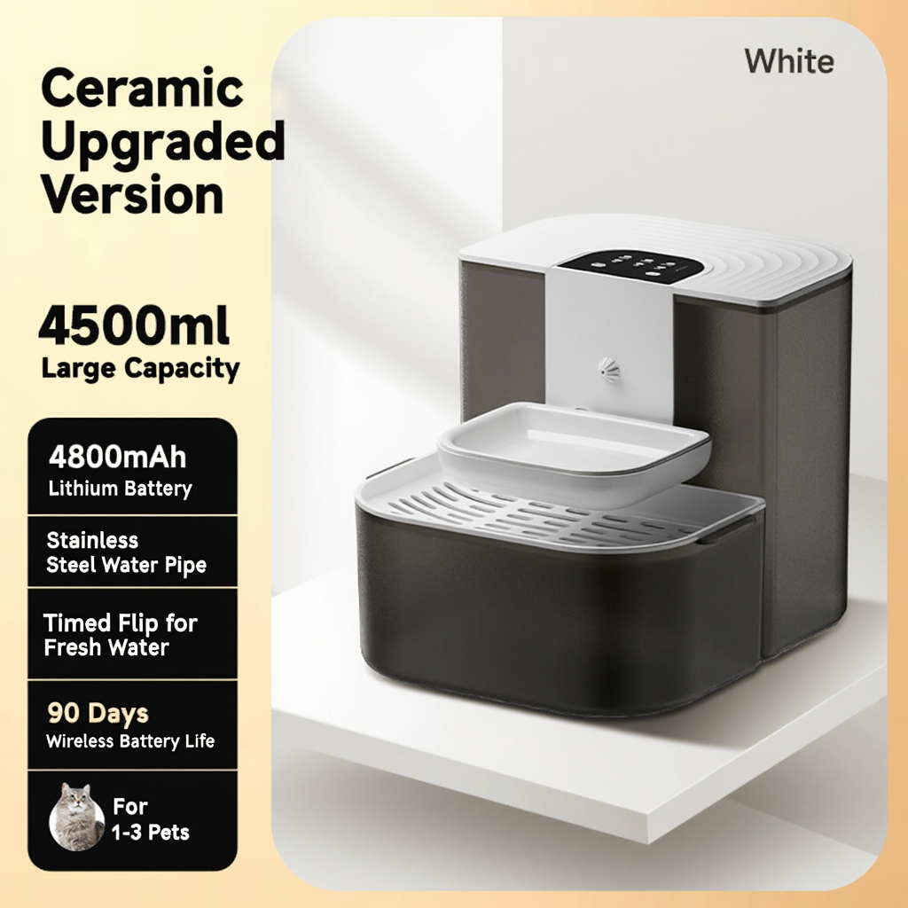 ขาว-เทา [เซรามิก] รุ่นอัปเกรด