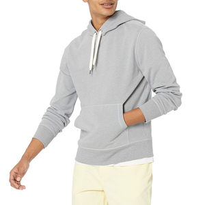 Sweat à capuche zippé en molleton de coton et polyester, uni, écologique, épais, pour l'entraînement, service OEM personnalisé pour hommes - Product Image 5