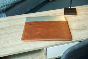 Protective <b>Sleeve</b> Cover Genuine Leather <b>Laptop</b> <b>Sleeve</b> Bag for Pro LLS-0091 - Product Image 5