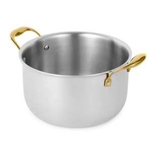 Ustensiles de cuisine professionnels écologiques, casseroles en acier inoxydable martelé à la main, plat de service, poignées décoratives dorées - Product Image 5