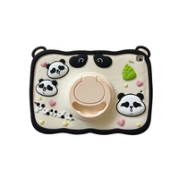 Sarung Tablet anak Universal 10 inci 7 inci kualitas casing silikon pelindung penyangga bawaan Set hadiah desain kartun ipad