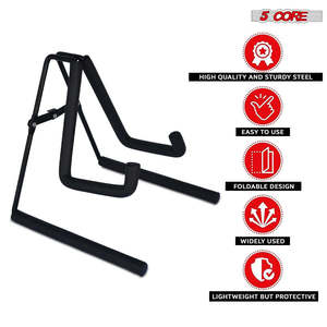 Soporte para ukelele de 5 cuerdas, cuerpo de metal con forma de A y brazos acolchados suaves, soporte para banjo, ukeleles, mini guitarra, violín - Product Image 6