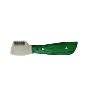 Cuchillo pelador de acero inoxidable de alta calidad con mango de madera Removedor de pelo de mascotas reutilizable - Product Image 6