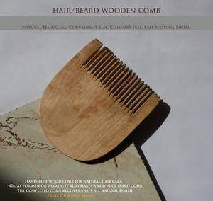 Peine de madera de bambú de diente ancho ecológico de alta calidad, herramienta de masaje de cuero cabelludo hecha a mano Natural para cabello rizado, Etiqueta Privada, uso doméstico - Product Image 5