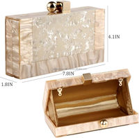 AALIYAN IMPEX Bolso de Mano Tipo Clutch de Resina con Diseño de Arte Folclórico Europeo para Mujer, Decoración y Regalo para Bodas, Modelo AI-R-C-30
