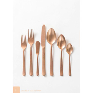 Ensemble de couverts de style occidental à poignée faite main en acier inoxydable poli argent plat pour la maison mariage hôtel - Product Image 5