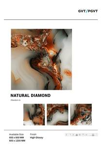 กระเบื้องพอร์ซเลนเซรามิกหินอ่อนมันวาวสูง600*600มม. 60x60 - Product Image 3