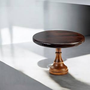 Soporte de pastel de madera de 4 niveles hecho a mano con acabado marrón para servir aperitivos en celebraciones caseras - Product Image 2