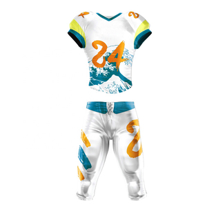 Conjuntos de uniformes de fútbol americano para adultos, venta al por mayor, camisetas y pantalones de práctica de impresión Digital, logotipo de colores personalizado de poliéster 100% - Product Image 4