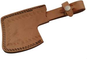 Commandes en gros personnalisées OEM ODM service camping fait gaine en cuir manche en bois damas hache fixe lame tranchante PRESTIGE - Product Image 6