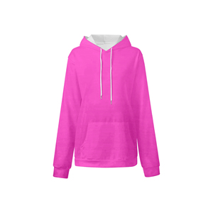 100% femmes à manches longues à capuche tricoté décontracté hiver en vrac sweats à capuche doublé avant Logo personnalisé conception imprimé OEM en gros automne - Product Image 5