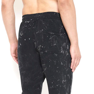 ชุดกีฬาสีพื้นสำหรับผู้ชายกางเกงวิ่งออกกำลังกายแบบลำลองล้างกรด - Product Image 5