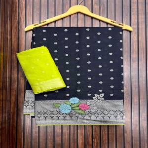 Diseñador puro Kadi Georgette Saree con Rich Meenakari Jacquard tejido auténtico Sari indio para exportación y venta al por menor - Product Image 4