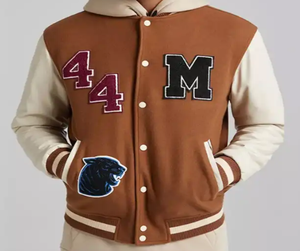 Chaquetas Varsity Casuales OEM para Invierno, Cuello Redondo, Cierre de Cremallera, Procesamiento Completo, Varsity para Hombre, Chaqueta Varsity Personalizada - Product Image 5