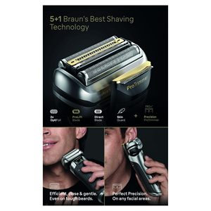 Recortadora de Pelo de Precisión para Hombre, Afeitadora Eléctrica con 5 Elementos, Carga USB, Uso en Seco/Húmedo, Resistente al Agua IPX7, Estuche de Almacenamiento Plateado - Product Image 5