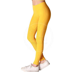 Leggings de fitness d'entraînement de gymnastique taille haute personnalisés pour femmes respirant motif solide fermeture à la taille élastique-nouveau Design Leggings de yoga - Product Image 2