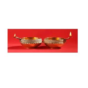 Meilleure vente de kuber diya top en laiton lampe diya décorative indienne pour temple et fournisseur de décoration diwali d'Inde - Product Image 3