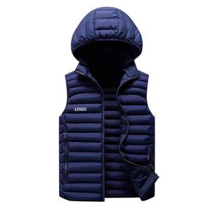Chaleco polar con cremallera completa para hombre, chaqueta sin mangas informal cálida y ligera para deportes de invierno, chaleco polar con cuello levantado - Product Image 3