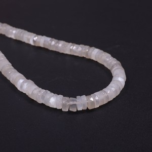 Màu trắng tự nhiên <span class=keywords><strong>Moonstone</strong></span> mặt heishi Lốp hình dạng lỏng đá quý hạt sợi chuỗi 6-7 mét <span class=keywords><strong>Moonstone</strong></span> hạt đối với trang sức làm - Product Image 6
