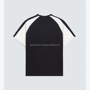 T-shirt ajusté personnalisé, respirant, durable, 100% coton, t-shirts à empiècements, vêtements de mode ethnique, tailles personnalisées - Product Image 3