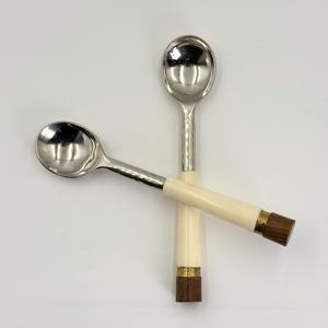 Juego de Utensilios para Helado con Diseño Elegante, Mango de Resina, Estilo Moderno, Juego de 2 Cucharas para Helado de Acero Inoxidable en India - Product Image 2