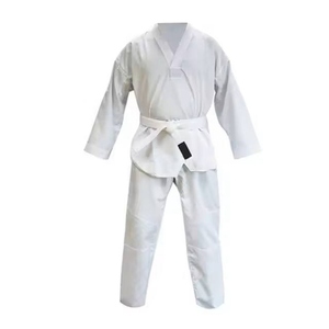 Uniforme de Karate hecho a medida de alta calidad profesional de artes marciales/uniformes de Karate en blanco liso para hombres Karate Gi 2017 - Product Image 4