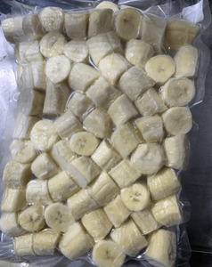 Rodajas de Plátano Congeladas IQF envasadas al vacío, tipo de cultivo común para uso en postres y bebidas - Product Image 3