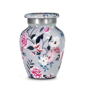 Floral Mini <b>Urns</b> <b>for</b> <b>Human</b> <b>Ashes</b> <b>Small</b> Keepsake <b>Urns</b> <b>for</b> Female Tiny Decorative <b>Urns</b> 3 Inch 1Pc - Product Image 1
