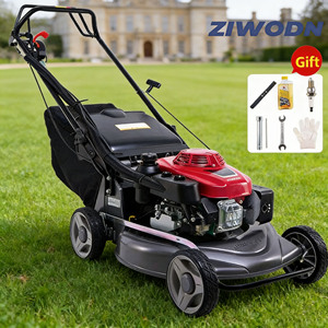 <span class=keywords><strong>Tondeuse</strong></span> à gazon autotractée à essence 4 temps de 18 pouces avec moteur à couple élevé, bac de ramassage de 60 L et éjection arrière pour la coupe de gazon - Product Image 1