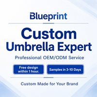 Payung Golf Mini Lipat Otomatis Ukuran Bebas Custom Bermerek Pongee OEM/ODM Grosir dengan Logo